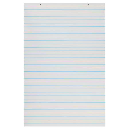 PACON Primary Chart Pad, White, 1in Ruled Short Way, 24in x 36in, 100 Sheets P3052